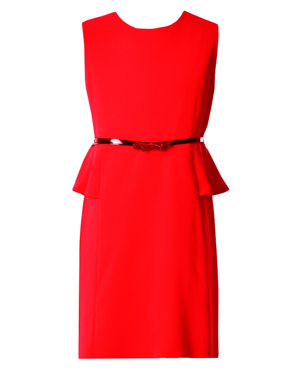 Dívčí šaty Baskinka červené Emma