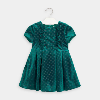 Dívčí luxusní šaty Mayoral zelené 4972
