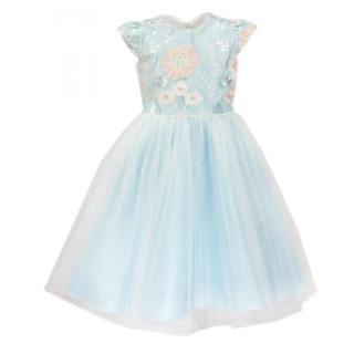 Dívčí šaty Oktawia azurově modré