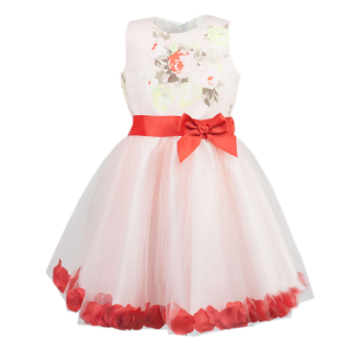 Dívčí šaty růžovo červené April